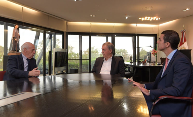 Schiaretti recibió esta tarde a Roberto Lavagna, y a su compañero de fórmula, Juan Manuel Urtubey