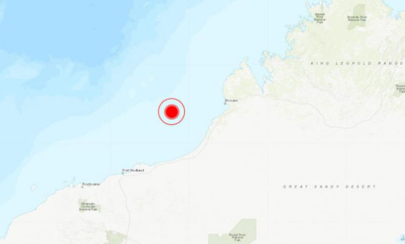 Un sismo de 6,6 grados sacudió las costas del oeste de Australia 