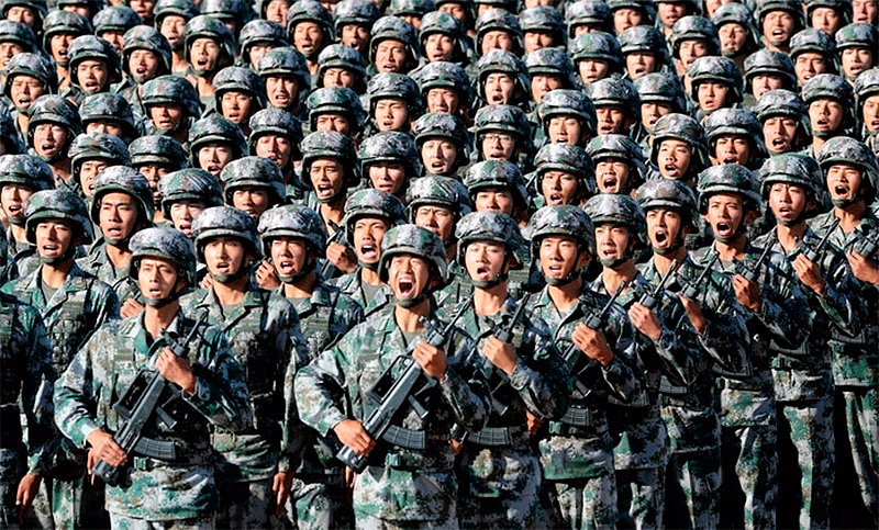 El gigante ejército chino lanzó una advertencia a Estados Unidos