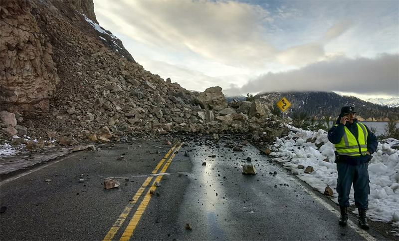 Realizarán obras de emergencia en la ruta 40 tras el derrumbe