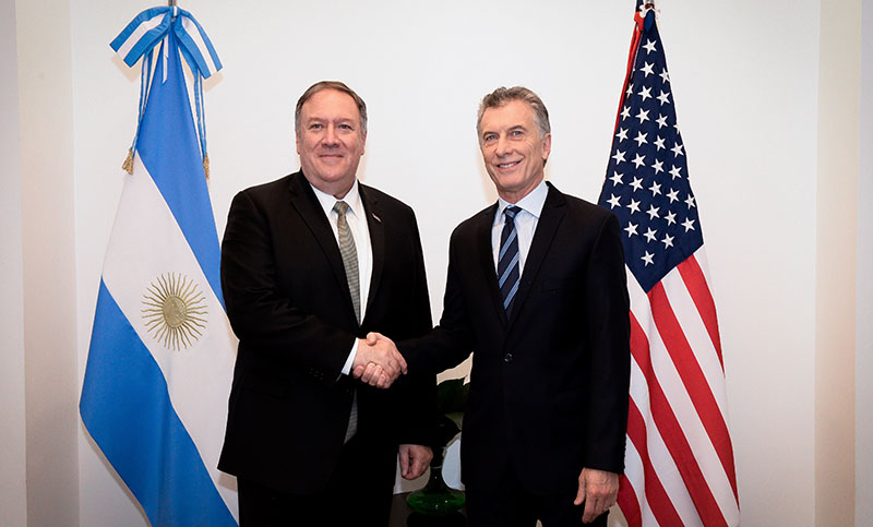 Macri recibió al Secretario de Estado norteamericano en Olivos