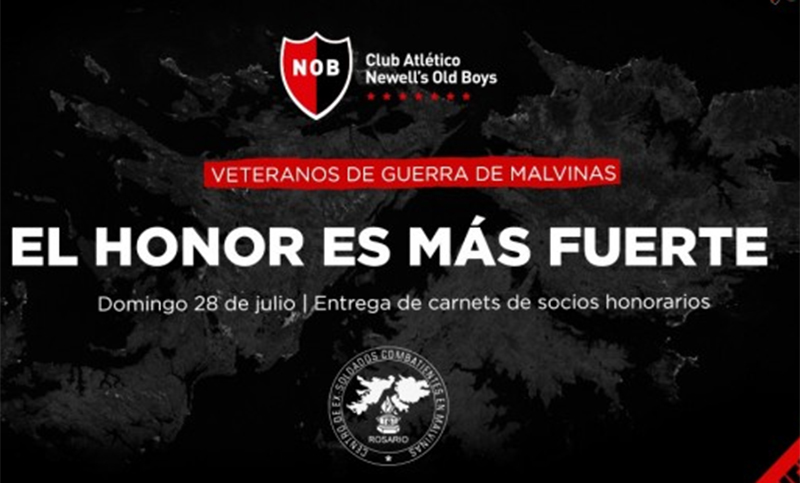 En la previa del debut en Superliga, Newell’s homenajeará a veteranos de Malvinas
