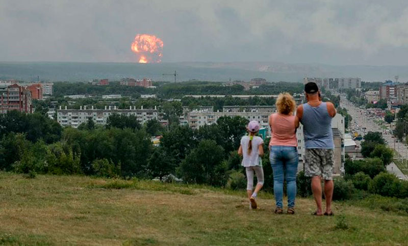 Rusia confirma que explosión de un misil produjo «gases inertes radioactivos»