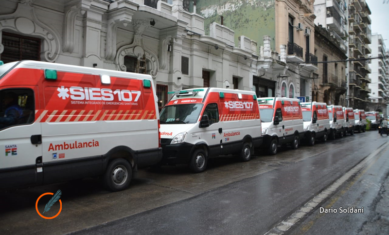 El Gobierno provincial entregó ocho nuevas ambulancias para la región sur de Santa Fe