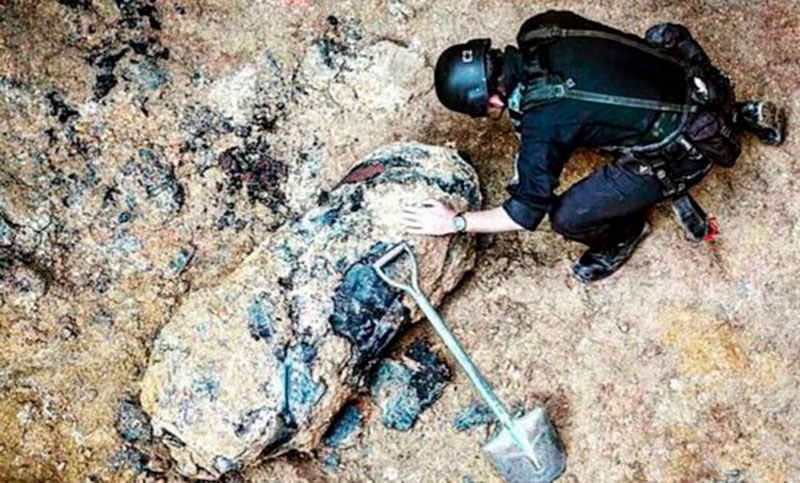 Hallan en el Kremlin una bomba de la Segunda Guerra Mundial