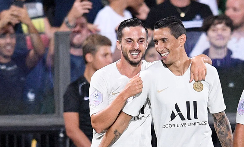 Angel Di María anotó en la victoria del París Saint Germain