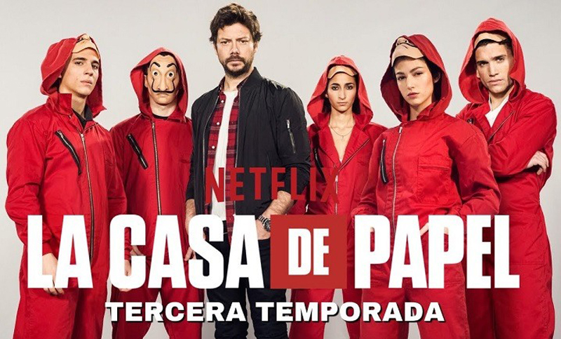 Más de 34 millones de espectadores en el inicio de la tercera temporada de «La casa de papel»