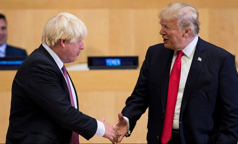 Trump prometió a Johnson un “gran acuerdo comercial” luego del Brexit