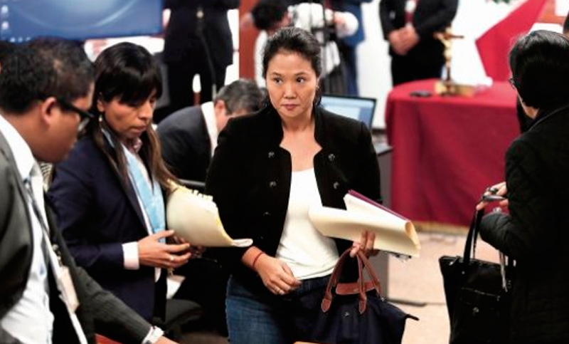 La Corte peruana señala que Keiko Fujimori estaba al tanto de los aportes de Odebrecht