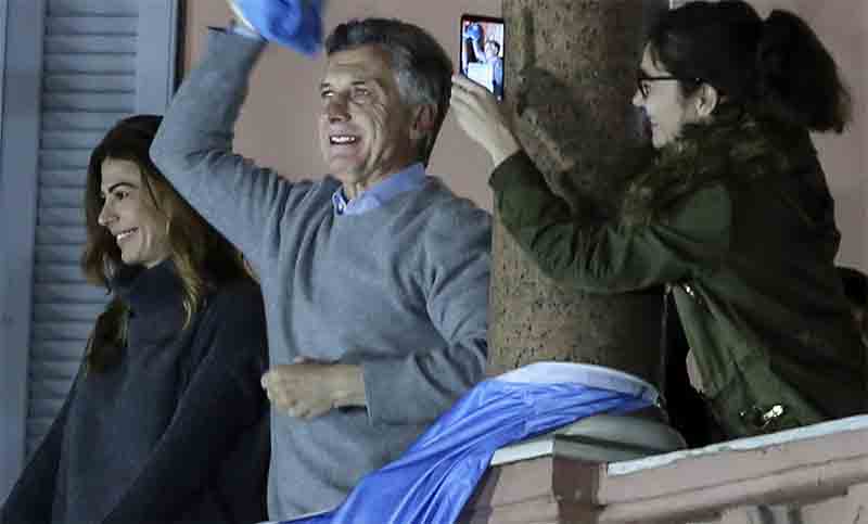 Desde la Casa Rosada, Macri agradeció el apoyo a manifestantes