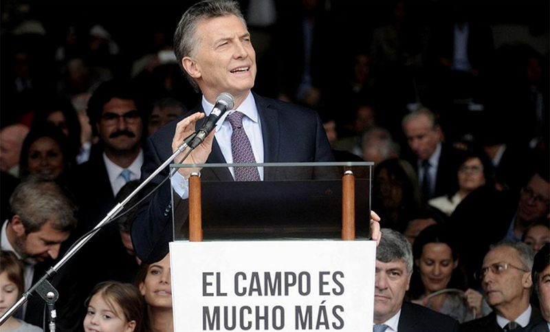 En la Rural, Macri sostuvo que el campo es «protagonista de la recuperación»