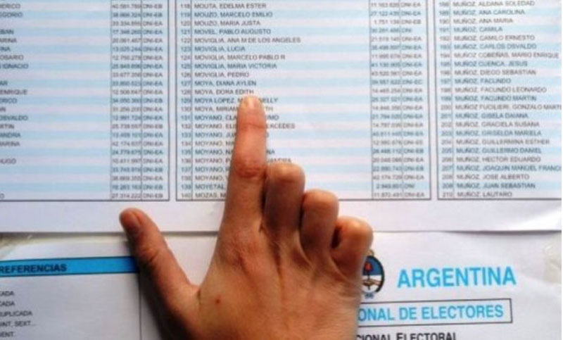 ¿Dónde voto? Consultá el padrón para las PASO del domingo