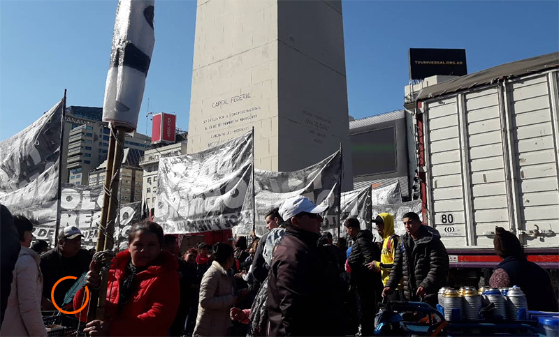 Movimientos sociales realizaron un «polentazo» nacional contra el hambre