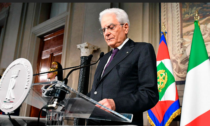 Mattarella consulta con partidos para optar entre nuevo gobierno o elecciones