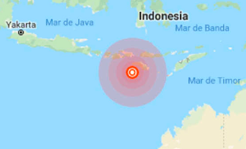 Un sismo de magnitud 6,8 sacudió Indonesia y hay alerta de tsunami