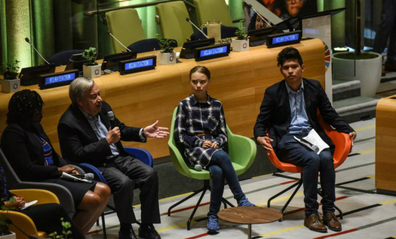 «La historia de nuestra región es la de cinco siglos de saqueo», dijo el activista argentino Bruno Rodriguez en la ONU