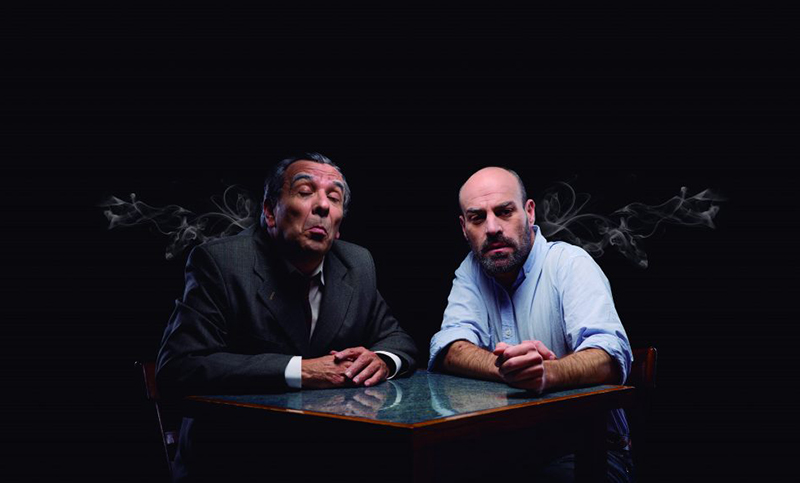 Borges y Fontanarrosa se encuentran en un bar del paraíso