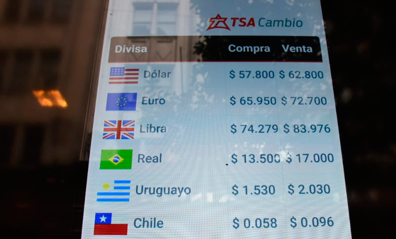 Control de cambios surte efecto provisorio y el dólar retrocedió un 5% a $58