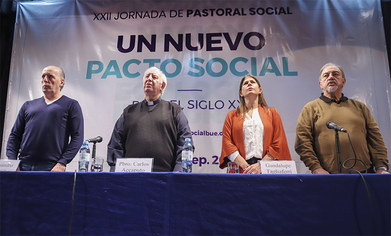 Junto a referentes multisectoriales, la Iglesia pidió «un pacto social» moderno