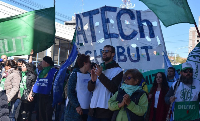 El gremio docente de Chubut inició la 15ta. semana consecutiva de paro