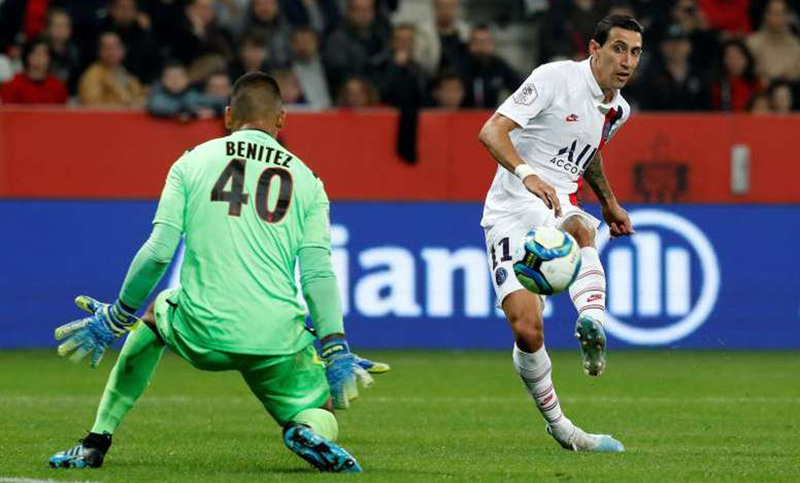 Di María anotó un doblete para la victoria de PSG