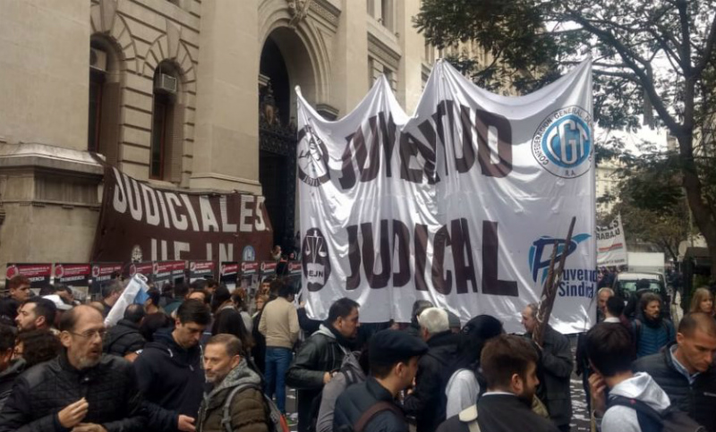 Nueva jornada de paro judicial en reclamo de recomposición salarial