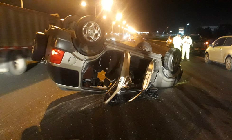 Otro grave siniestro vial en Circunvalación: cuatro heridos