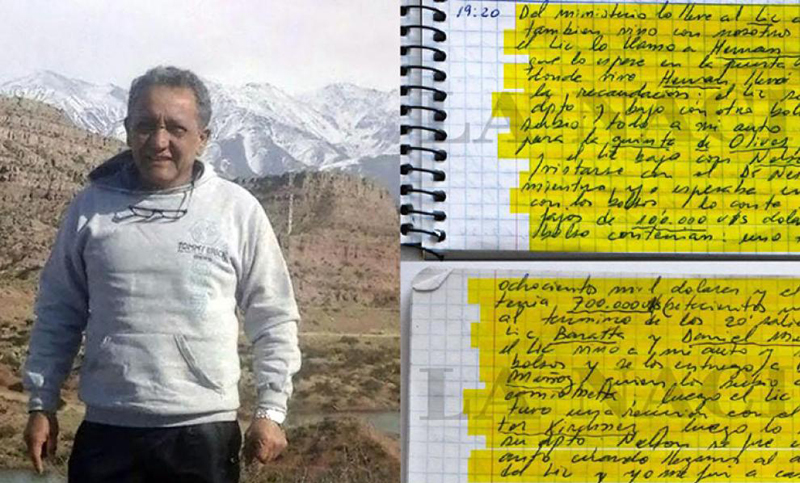 La Justicia recibió seis cuadernos y analiza si son los originales que escribió Centeno