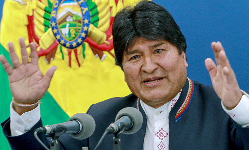 Líderes mundiales felicitan al presidente Evo por su reelección