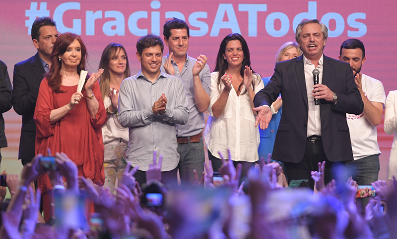 Alberto Fernández será el próximo presidente: «El Gobierno volvió a manos de la gente»