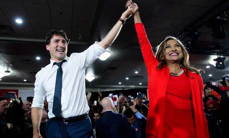 Trudeau gana las elecciones en Canadá, pero cede la mayoría y el voto popular