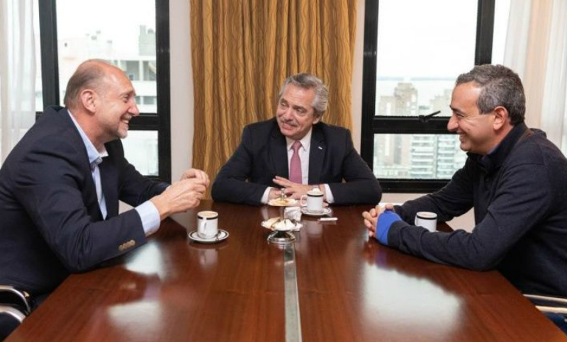 Café para tres: intendente y gobernador electos se reunieron con Alberto Fernández