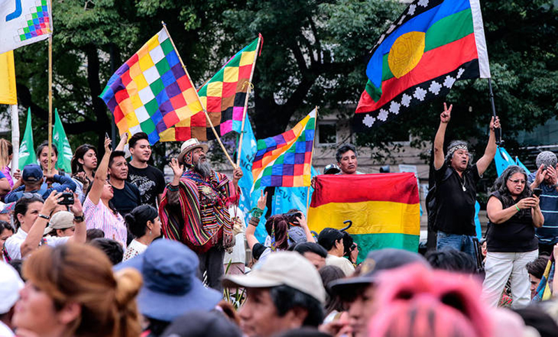 Marcha en Buenos Aires contra el Golpe en Bolivia