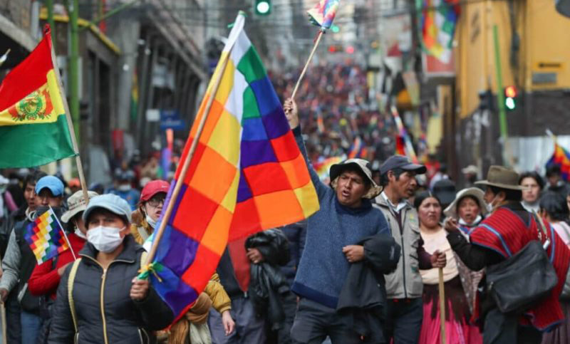 Múltiples marchas en Bolivia para exigir la renuncia de Áñez 
