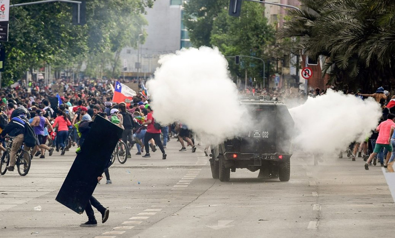 La Cruz Roja chilena denunció 2.500 heridos por la represión de las protestas