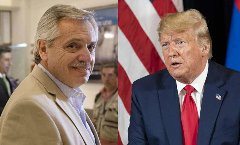 Trump llamó a Alberto Fernández para felicitarlo
