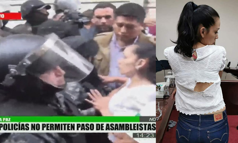 Bolivia: Fuerzas armadas golpean violentamente a parlamentarios e impiden sesionar al Senado
