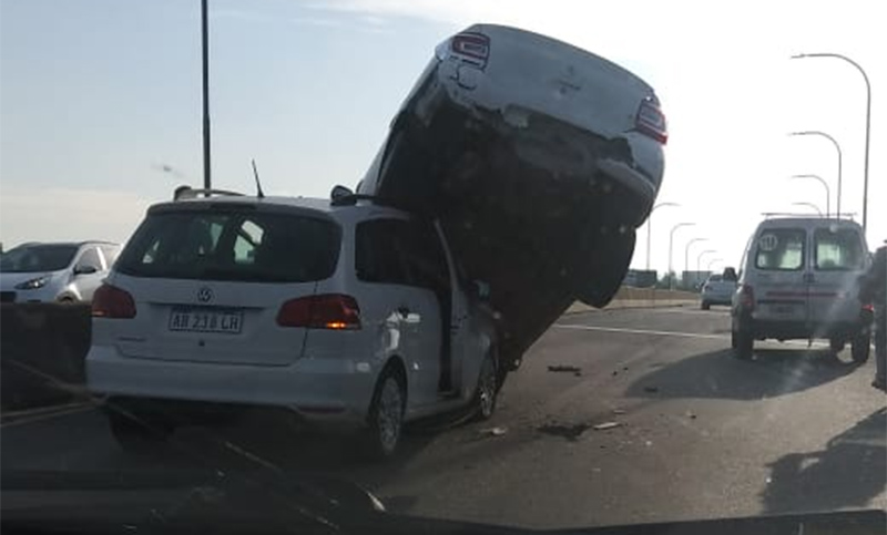 Cinematográfico choque en la autopista Rosario – Córdoba