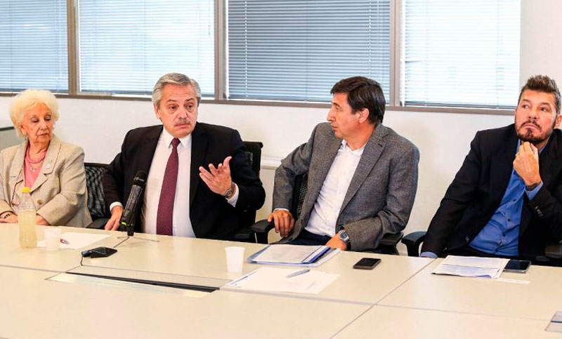 Fernández encabezó un encuentro multisectorial contra el hambre