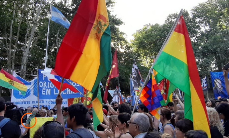 Movilización en Rosario contra el golpe en Bolivia