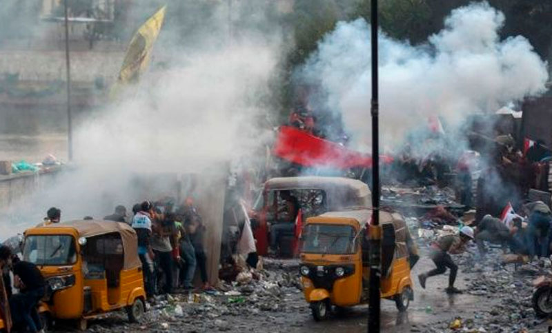 Continúa la represión de las protestas en Irak, donde ya suman 340 los muertos desde octubre
