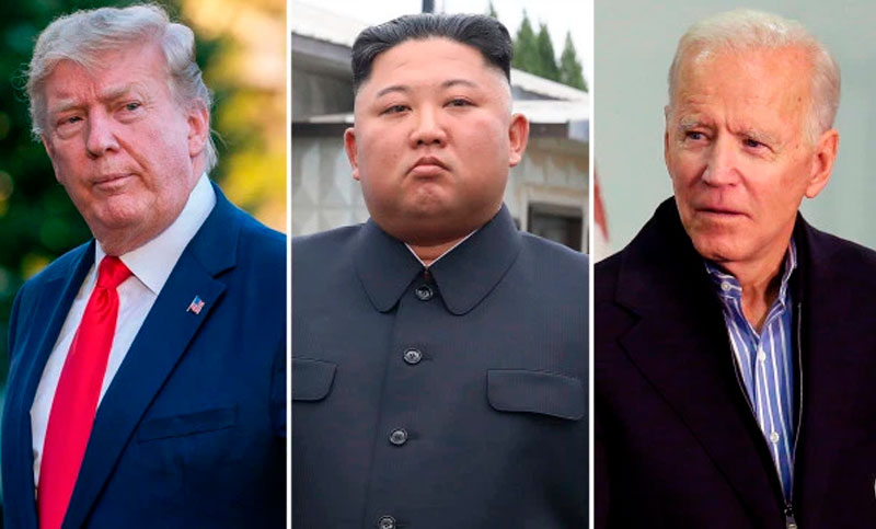 La buena relación de Trump con Kim se tensan con Joe Biden en el centro de la escena