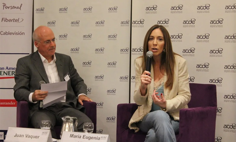 Vidal destacó el «lugar relevante» de Cristina Kirchner y la transición «muy correcta» con Kicillof