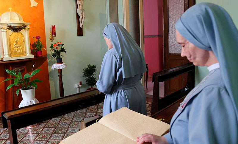 Las Hijas de Jesús Rey congregación, formada solo por religiosas con discapacidad visual