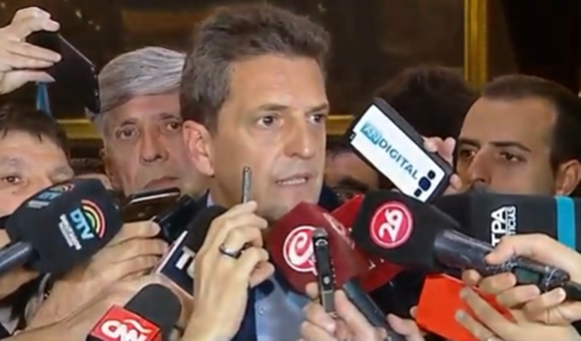 Diputados: Massa fue designado por acuerdo mayoritario como presidente del cuerpo