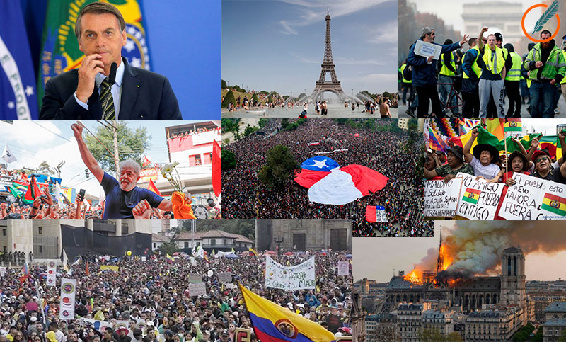 Un año marcado por el golpe en Bolivia y las protestas sociales alrededor del mundo