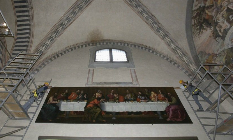 La «Última cena» pintado por una mujer vio la luz en Florencia