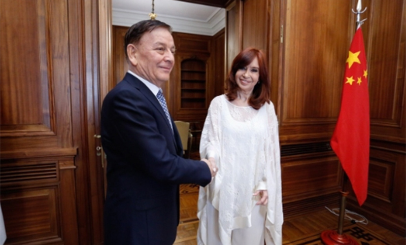 Cristina recibió a las delegaciones de China y Rusia