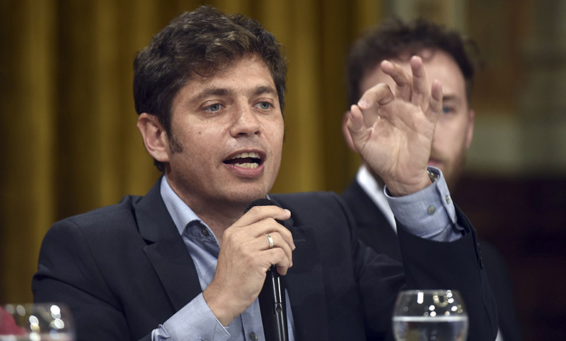 Kicillof advirtió que no aceptará «extorsiones» de la oposición