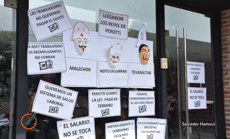 ATE y Amsafe unidos en otra jornada de protesta